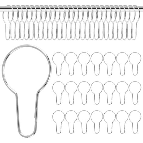 50 pezzi anelli per tenda da doccia, ganci per tenda da doccia in metallo, anelli per tenda da doccia, anelli per tenda per bagno, soggiorno, camera da letto, cucina