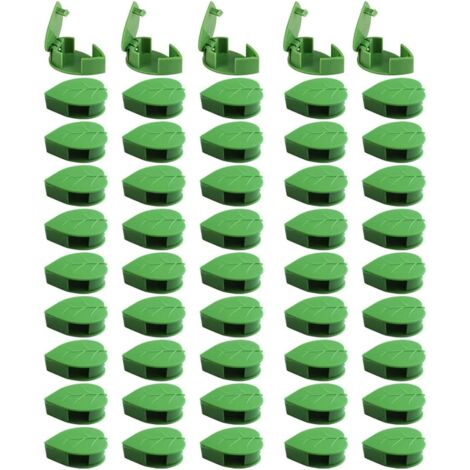 50 pezzi clip per piante rampicanti, supporto per viti da parete, clip per cavi da scrivania, supporto autoadesivo per foglie per piante, clip invisibile per piante da parete da giardino