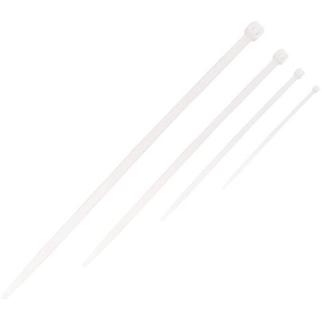50 Pezzi Fascette Stringicavo Bianco 3,5 X 280 MM