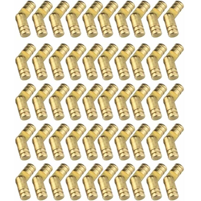 Lucky-88 - 50 Pièces Mini Laiton Dissimulé Charnière, Charnières Meuble,nvisibles Charnières en t Charnière Cylindrique pour l'artisanat de Bricolage