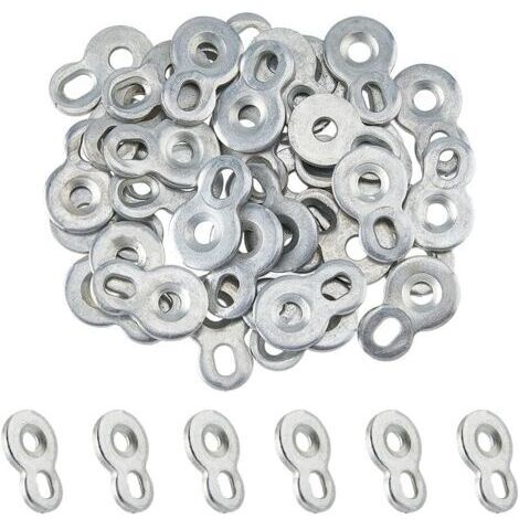 50 pièce de Fixation Figure 8 en Acier pour Connecteur de Dessus de Table Clips de Bureau Robustes pour Dessus de Table Chaise Banc Dessus de Bureau Façades D'Armoires
