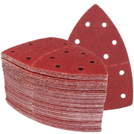 │ 50 pièces │ 11 trous │ 105 x 152 mm │ grain 100 │ pour ponceuses multiples │ Feuilles Abrasives │ Papier Abrasif
