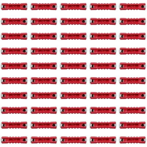 50 Pièces 16A Fusibles Voiture Assortiment, Fusibles Torpille de Voiture, Fusibles de Voiture Continental, pour Voitures Classiques de Style Ancien