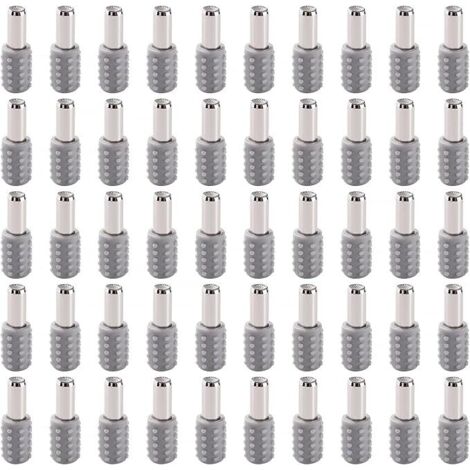 50 Pièces 22x5 mm Cheville de Support d'étagères Cylindriques avec Protection en Caoutchouc, Goupilles de Support D'étagère, pour Meubles de Bibliothèque D'armoires de Cuisine