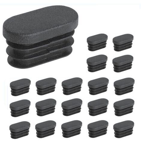 50 pièces 30x60mm Embouts en Plastique,pour Tubes Pieds de Meubles Embouts Ovales,pour Pieds de Chaise en Plastique Bouchon, pour Tuyau Ovale NPTERBL