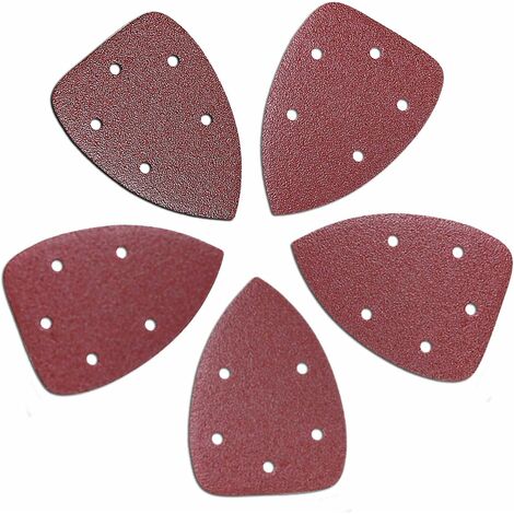 Detail Sander Sandpaper 30Pcs 5-Hole 40 Grit Aluminum Oxide Mouse