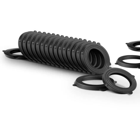 (50 pièces) 50 joints toriques en caoutchouc silicone robustes de 3/4 pouce pour robinet d'arrosage, étanches et résistants aux fuites.