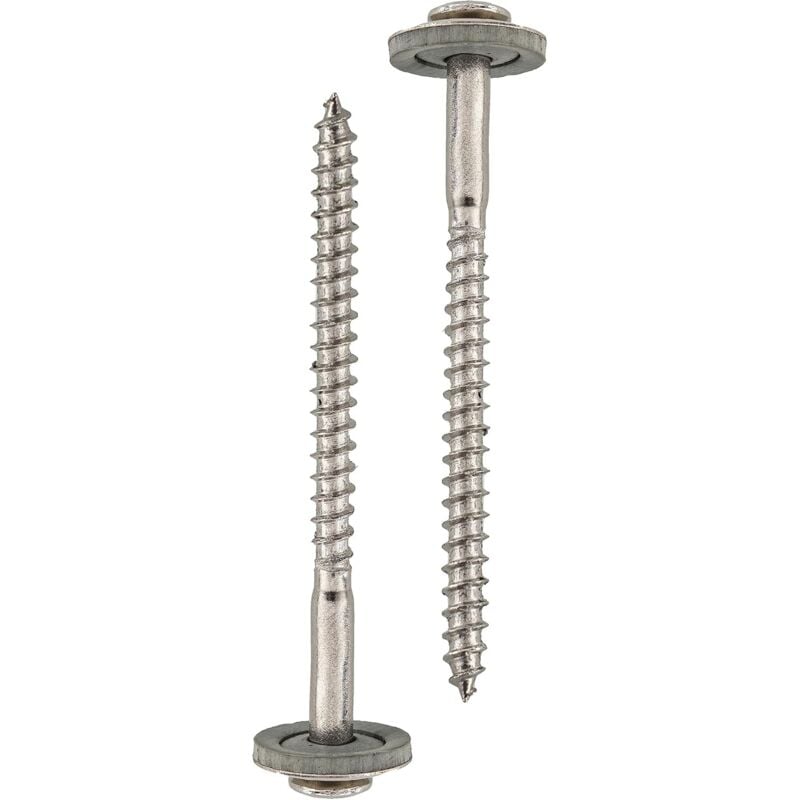 50 pieces 6.380mm Vis à queue pointue en acier inoxydable 304 Non standard, vis hexagonales avec joint, vis autotaraudeuses à queue pointue