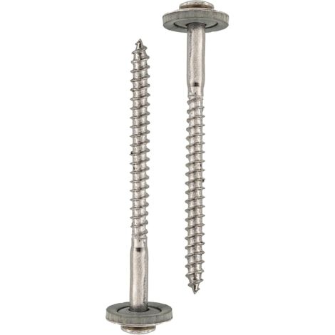 50 pieces 6.380mm  Vis à queue pointue en acier inoxydable 304 Non standard, vis hexagonales avec joint, vis autotaraudeuses à queue pointue hexagonale non standard