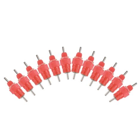 50 Pièces Abreuvoir à Tétine pour Volaille, Poulet, Canard, Convient pour PVC 3/4''