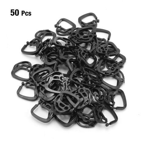 50 Pièces Attache de Filet d'Ombre pour Plantes, Support de Jardin pour Légumes et Fleurs, Fixation de Treillis