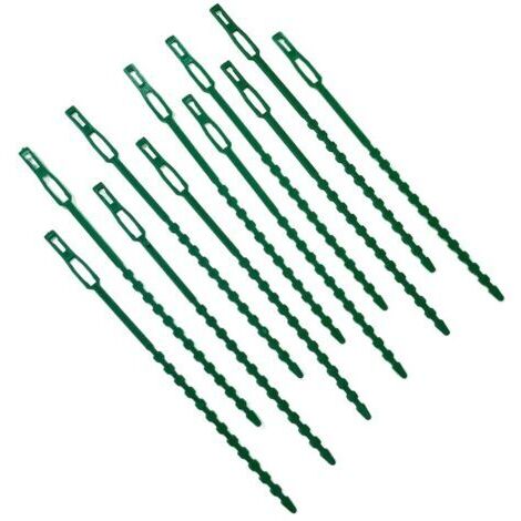 50 pièces Attaches réglables pour Plantes, Attache Tuteur en Plastique pour Tomate, Plante Jardin Serre câbles réutilisables pour Plantes Vertes et arbustes (17.5cm)
