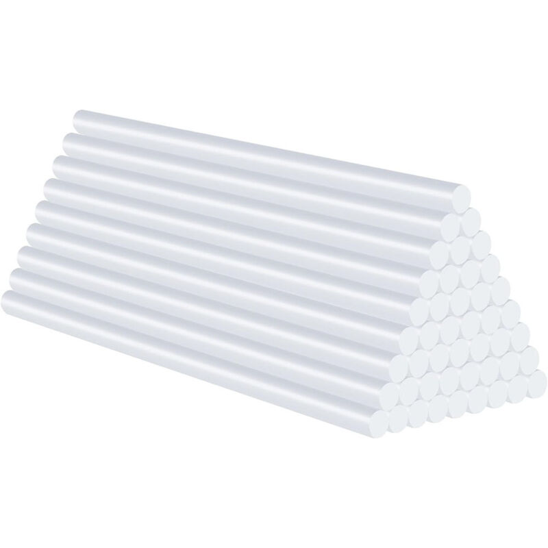 50 Pièces Baton de Colle pour Pistolet 11 x 190 mm, Colle Chaude Transparents Séchage Rapide, pour Pistolet à Colle Chaude, Bâton de Colle Chaude