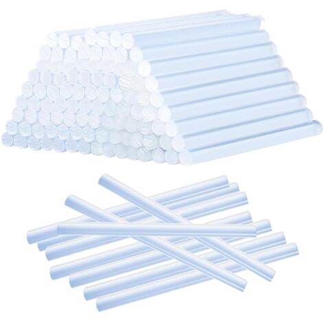 50 Pièces Bâtons de Colle Chauds Ø7 mm, 7x 190 mm Bâtons de Colle Chaude Transparent pour Petits Pistolets à Colle Chaude, Bricolage, Artisanat, Loisir