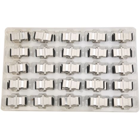 50 Pièces Connecteur Fibre Optique SC-SC Simplex Métal Coupleur Adaptateur Industriel