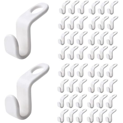 50 Pièces Crochet de Connexion Cintre cintres Gain Place Crochets - pour Économiser l\'espace Placard