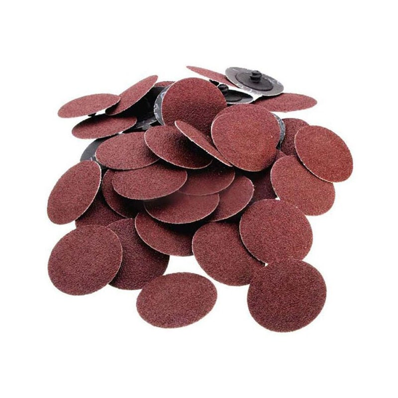 50 pièces de disque de sable de couple disque de meulage diamanté en oxyde d'aluminium rouge disque de meulage pneumatique polissage des métaux