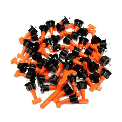50 pièces de nivellement et de positionnement pour carrelage, outil auxiliaire de pose de carrelage avec broche de 1,5 mm, outil de bricolage