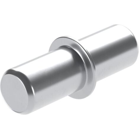 50 pièces de supports de tablette zingué brillant pour trou de perçage 5 mm Taquets d'étagère à insérer pour tablettes en bois