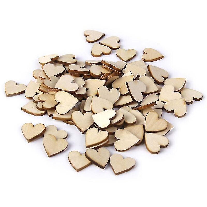 Fei Yu - 50 pièces de tranches de bois vierges pour bricolage