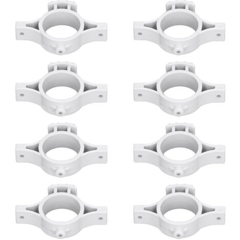 50 pièces d'isolants pour clôture électrique, supports de borne pour clôture à impulsion avec trou de 3,2 cm, couleur grise pour ferme