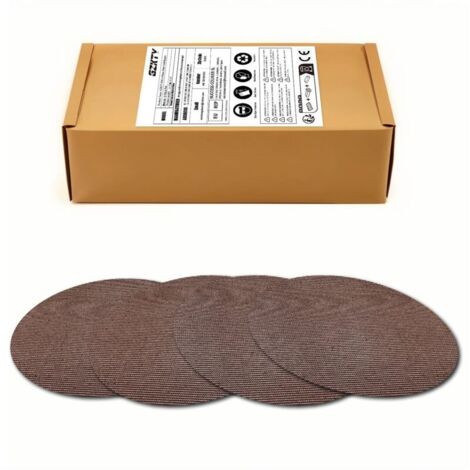 50 pièces Disque Abrasif 125mm Maille Disque de Poncage Autoagrippant Grain P100 Pour Bois, Mastic, Peinture, Ponceuse Excentrique