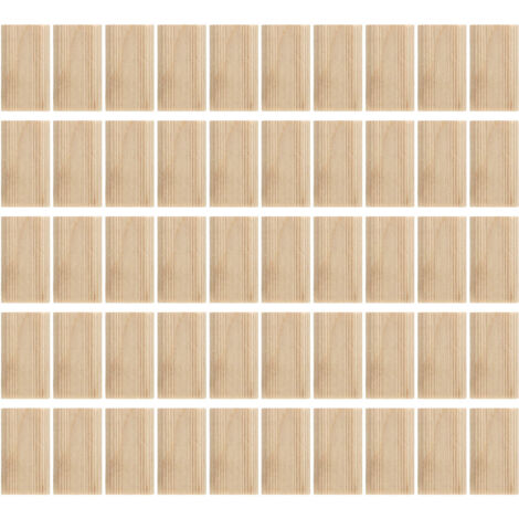 50 pièces Domino Tenon bois de hêtre 8x40mm Tenons lâches accessoire de travail du bois pour le positionnement