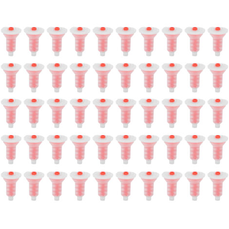 50 pièces embouts mélangeur dentaire, tête de mélange intra-orale pour ratio 5:1, accessoires dentiste