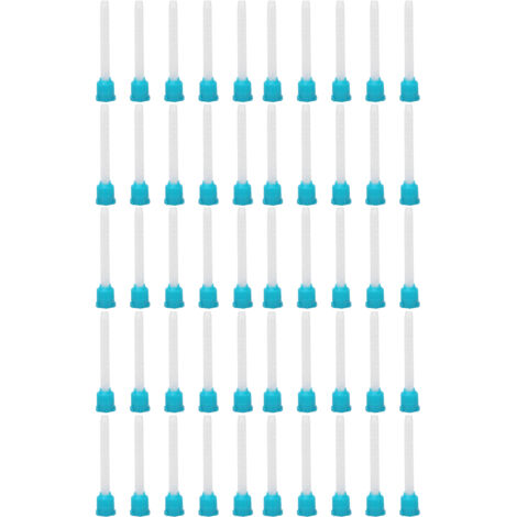 50 pièces embouts mélangeurs pour colle époxy dentaire, applicateur adhésif vert, accessoire dentaire pratique.