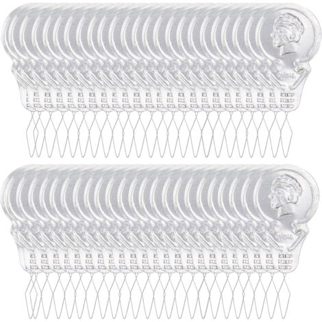 50 Pièces Enfile Aiguille,Enfile-Aiguilles En Aluminium,Enfileurs d'Aiguille à Coudre de Machine à Main,Feuille de Filetage,Pour Travaux d'aiguille,Couture,Travaux Manuels,Filetage,Argent