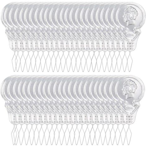 50 Pièces Enfile Aiguille,Enfile-Aiguilles En Aluminium,Enfileurs d'Aiguille à Coudre de Machine à Main,Feuille de Filetage,Pour Travaux d'aiguille,Couture,Travaux Manuels,Filetage,Argent