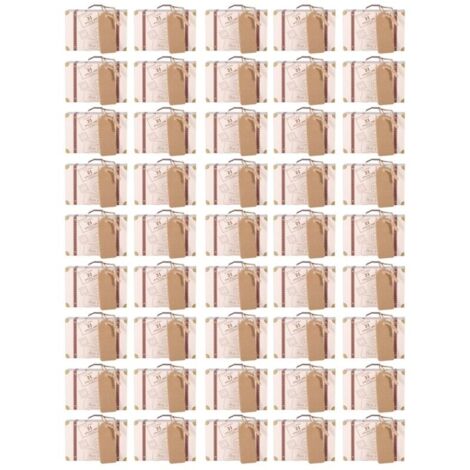 50 pièces/ensemble nouvelle Mini valise élégante Portable carton bonbons bote-cadeau de mariage fête d'anniversaire