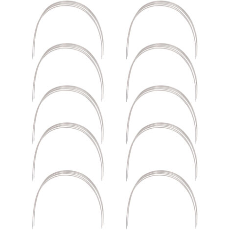 50 pièces Fil Orthodontique Rectangulaire en Acier Inoxydable Élastique 0.18 x 0.22 Pouce Supérieur