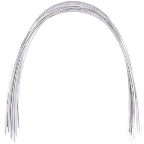 50 pièces Fil Orthodontique Rectangulaire Flexible en Acier Inoxydable 0.17x0.25 Pouce pour Arcade Supérieure