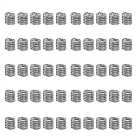 50 Pièces Filetage Métallique Insert Acier Inox Réparation Trous Vis US 2‑561.5D
