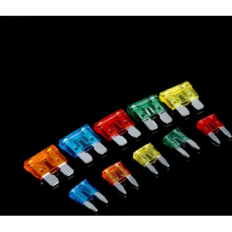 50 pièces Fusibles Lames Auto 5A 10A 15A 20A 30A avec Pinces - Standard et Mini Fusibles pour Voiture