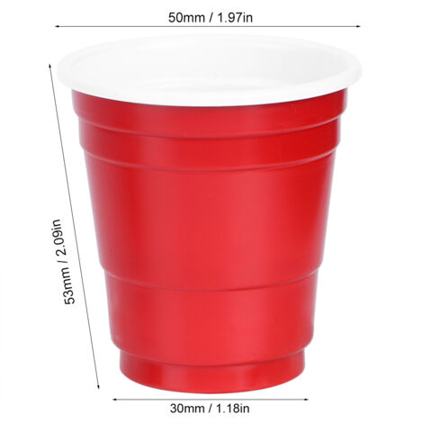 50 pièces gobelets jetables 60 ml pour café, bière, fêtes et événements, vaisselle pratique