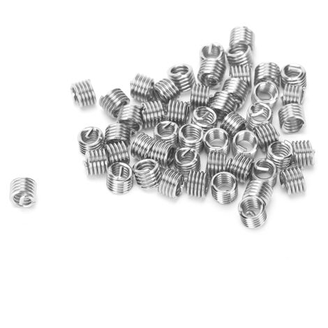 50 Pièces Insert Fileté Métrique Bague de Réparation Filetée Outil de Protection US 10-24x1.5D