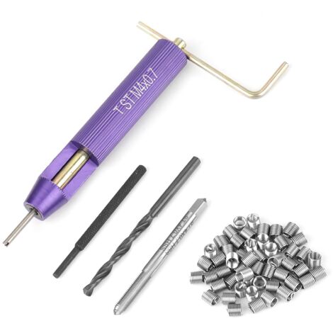 50 pièces inserts filetés hélicoïdaux M4 x 2D en acier inoxydable pour réparation de filets endommagés