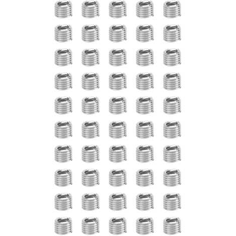 50 pièces inserts filetés US pour réparation de trous vissés, bouchons filetés 1/4-20, outil de restauration de filets endommagés