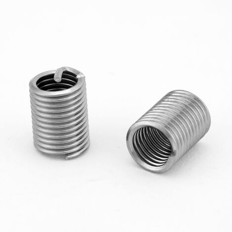 50 pièces inserts hélicoïdaux en acier inoxydable SS304, filetés en spirale, dimensions M6 x 1.0 x 2.5 D
