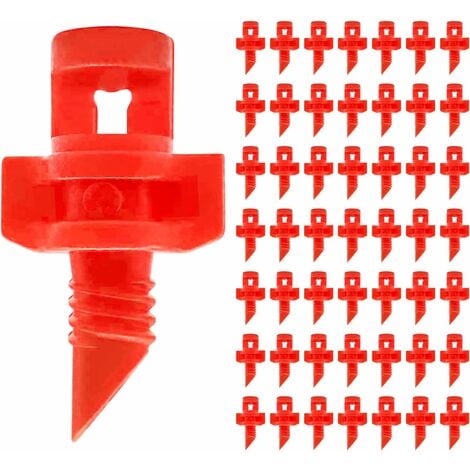 50 Pièces Irrigation Drippers, 360°Goutteur Irrigation Kit Micro Irrigation Goutte à Goutte Irrigation, pour Irriguer les Pelouses, les Espaces Verts, les Jardins et les Vergers，Fontainebleau