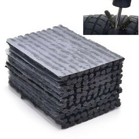 50 pièces Kit crevaison Outils,Meche Pneu crevaison en Caoutchouc pour La Réparation D’Urgence De Pneus Tubeless en Cas De Crevaison,kit Reparation Pneu Voiture