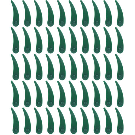 50 pièces Lames en plastique de rechange pour tondeuse à gazon Pièces détachées Compatibles avec ART 23‑18 Li/26‑18Li
