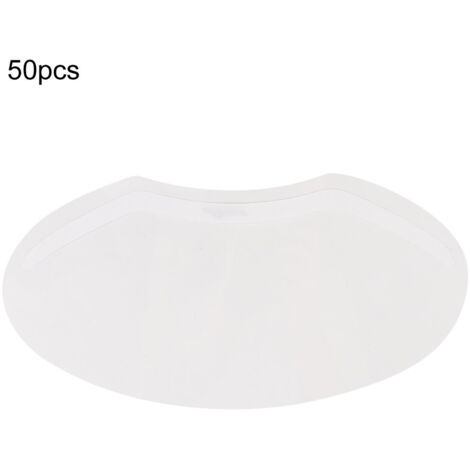 50 pièces Masque de Protection Visage Transparent pour Coiffure Anti-Éclaboussures