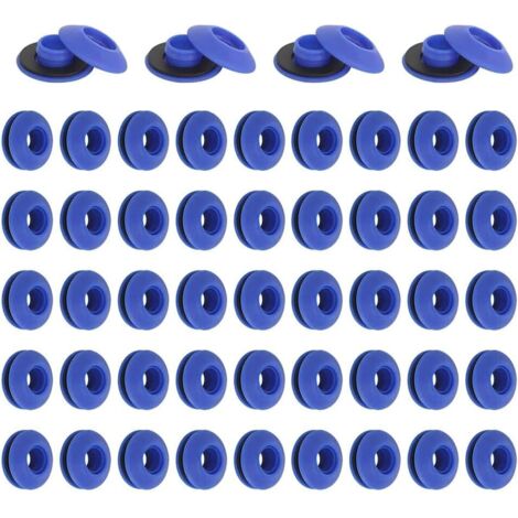 50 Pièces Œillets en Plastique pour Bâche, Oeillets pour Baches De Piscine Œillets Autoperforante 28 x 28 x 12 mm, Œillet de Bâche Auto Bloquants pour Rideaux Tentes Tissus