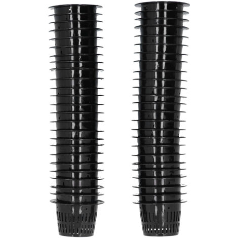 50 pièces panier de plantation pot en maille plante ronde cultiver des conteneurs hydroponiques fixateur de racine