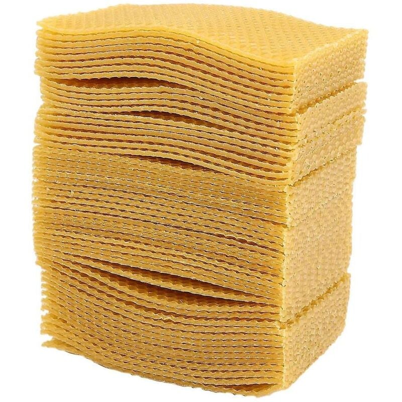 Fei Yu - 50 pièces ruche d'apiculture cadre de fondation en nid d'abeille ruche de jardin outils d'apiculture