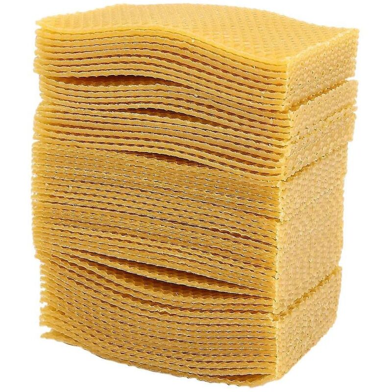 Feiyue - 50 pièces ruche d'apiculture cadre de fondation en nid d'abeille ruche de jardin outils d'apiculture