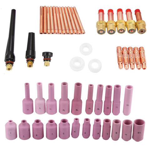50 pièces/set Accessoires consommables pour torche de soudage TIG série WP-17/18/26